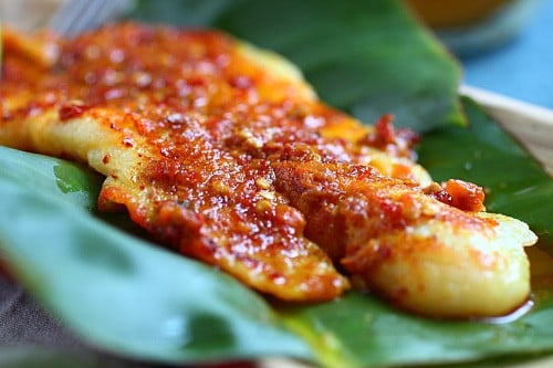 Fish grill with spicy marinade. 