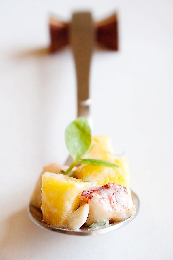 Lobster and mango salad - A refreshing and delicious lobster salad recipe with mango. Lobster and mango salad is a great salad to start a multi-course meal. | www.666630.xyz