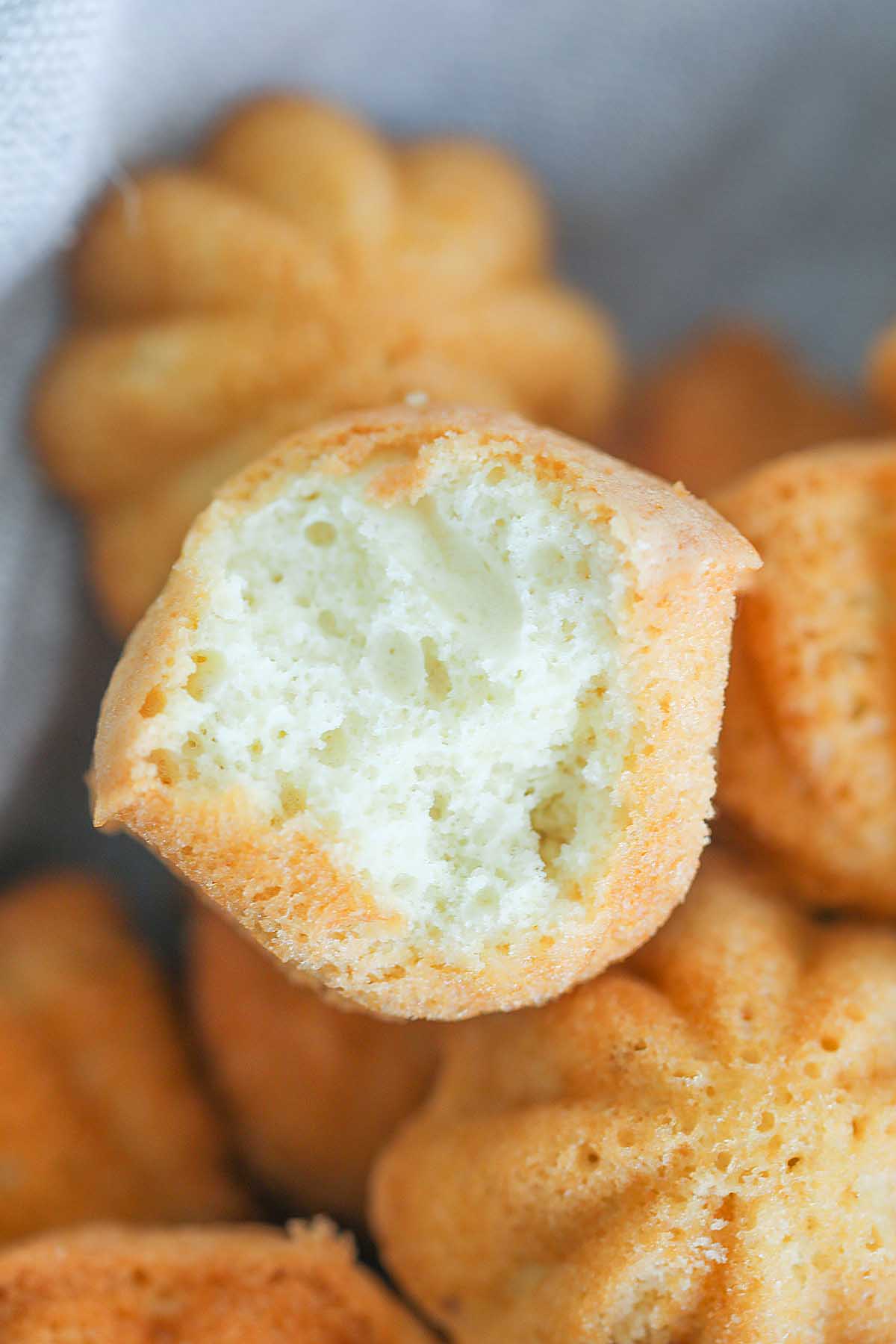 Kuih bahulu, ready to serve.