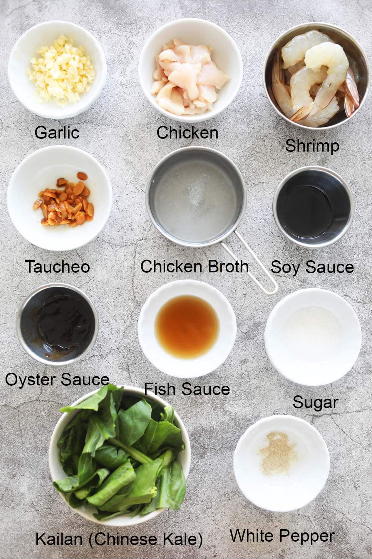 Rad Na sauce ingredients.