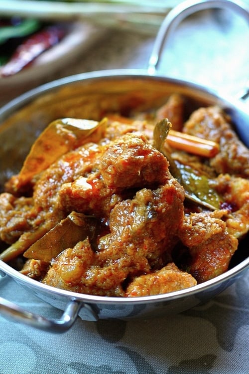 Tender and soft lamb rendang.