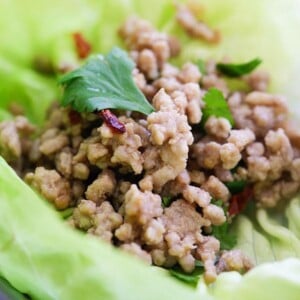 Pork Larb Lettuce Wrap