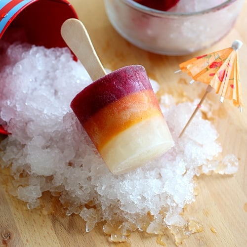 Longan Mango & Pomegranate Popsicle