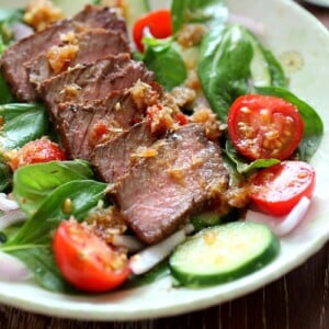 Spicy Basil Beef Salad