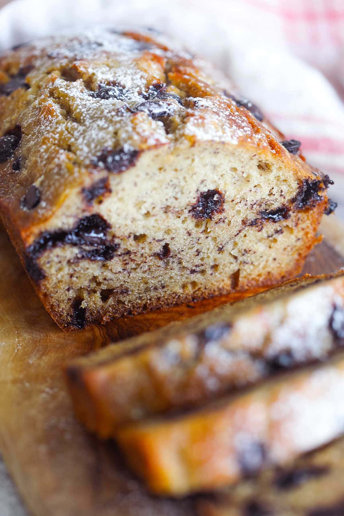 Best chocolate chip banana bread recipe.