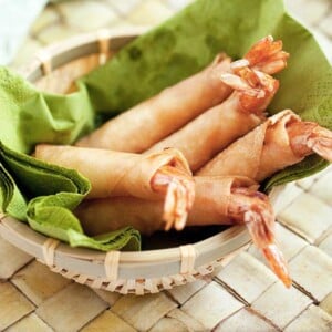 Shrimp and Cheese Spring Rolls