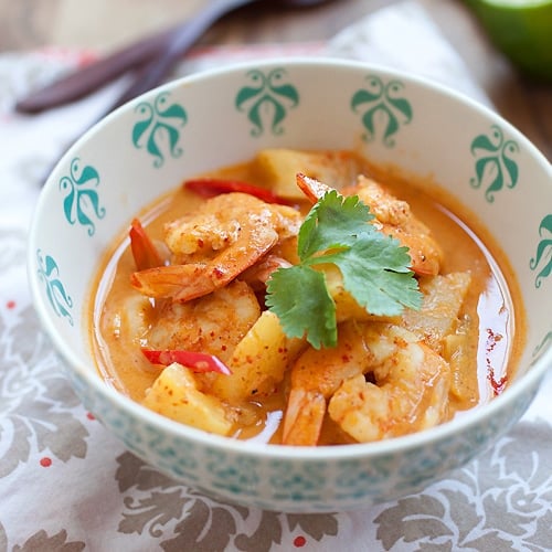 Thai Shrimp and Pineapple Curry