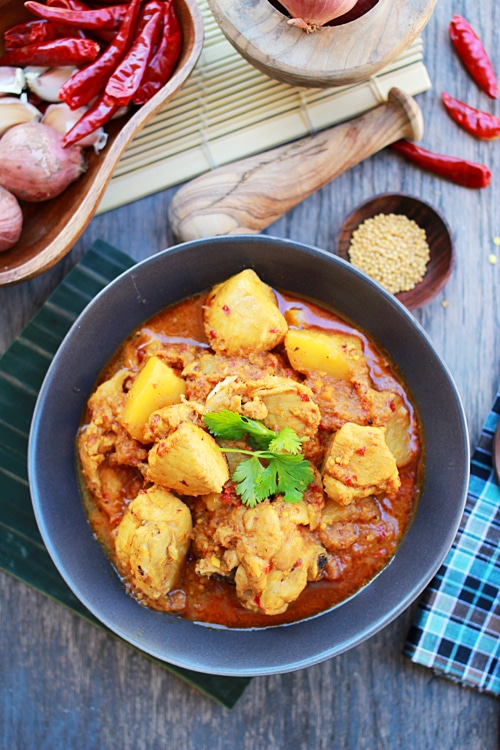 Devil's curry in a bowl.