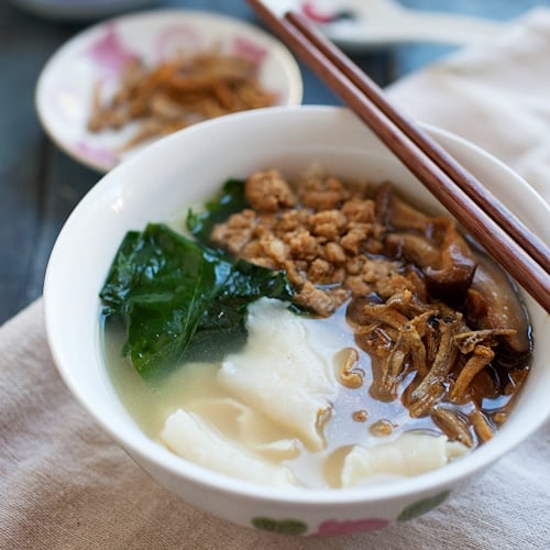 Hakka Flat Noodle Soup