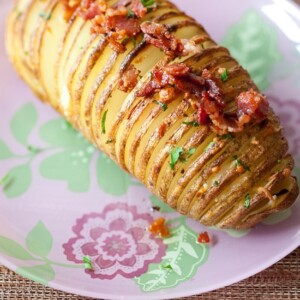 bacon parmesan hasselback potatoes