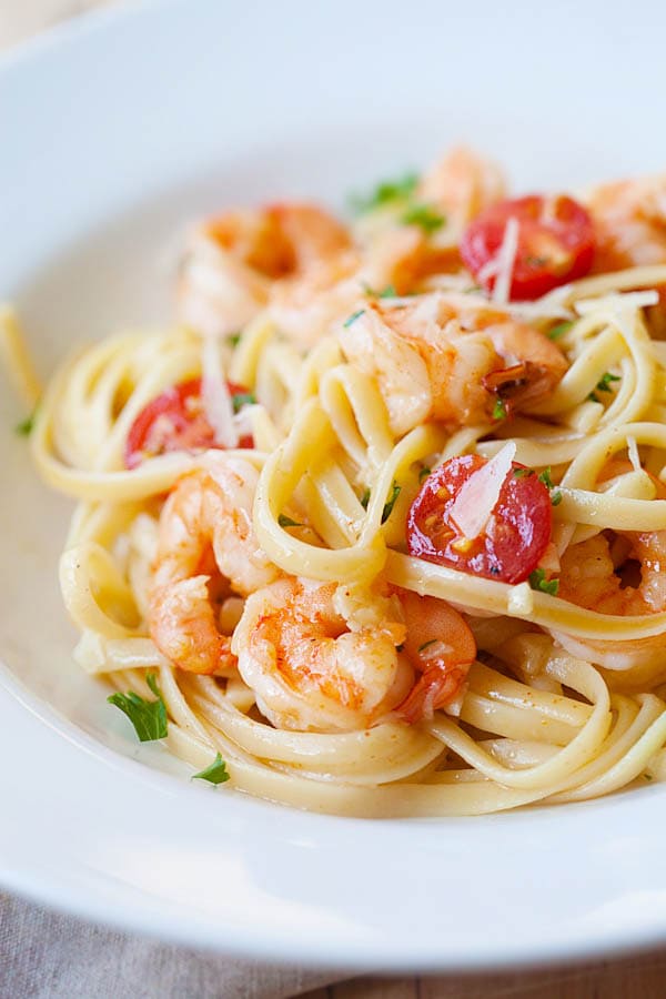 Shrimp Scampi Linguine