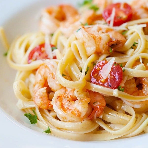 shrimp scampi linguine