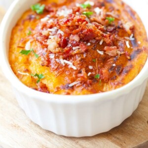 Parmesan Bacon Pumpkin Mashed Potatoes