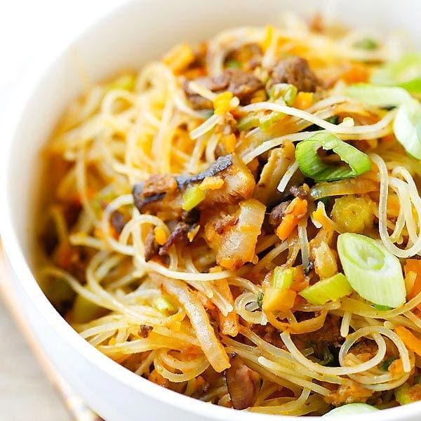 pumpkin rice noodles