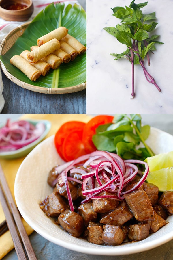 Easy Asian Takeout - Vietnamese spring rolls and Shaking Beef. Get the recipes exclusively on Easy Asian Takeout ebook! | www.666630.xyz