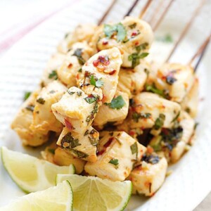 cilantro lime chicken kebab