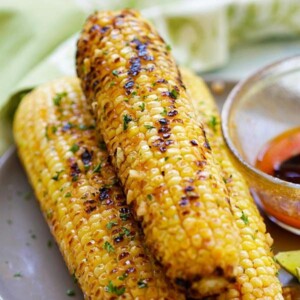 basil butter corn