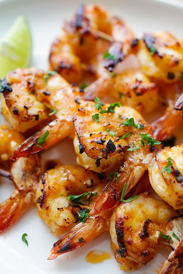 Chili Lime Shrimp marinated with chili and lime.