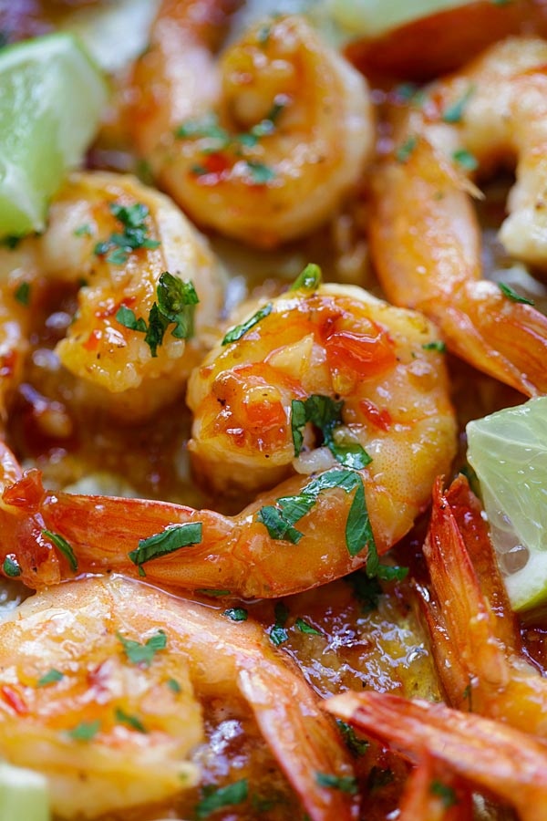 Sweet chili shrimp.