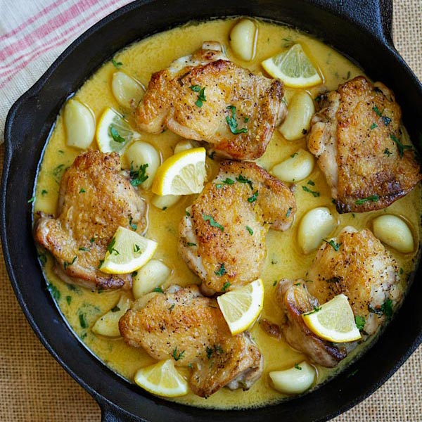 creamy lemon garlic chicken