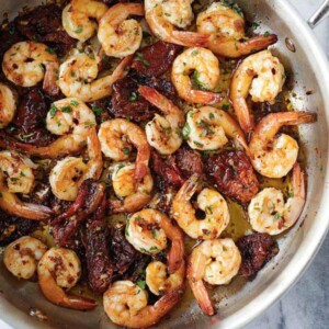 garlic sun-dried tomatoes roasted shrimp