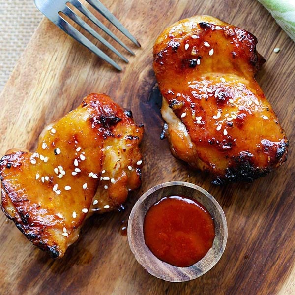 Honey sriracha chicken