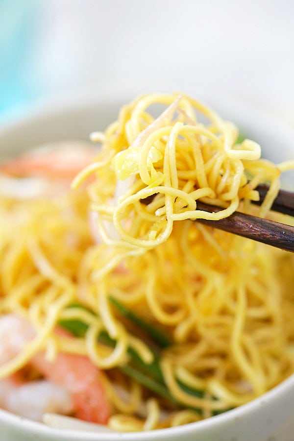 Strands of Chow Mein noodles coated with the amazing Chow Mein sauce.