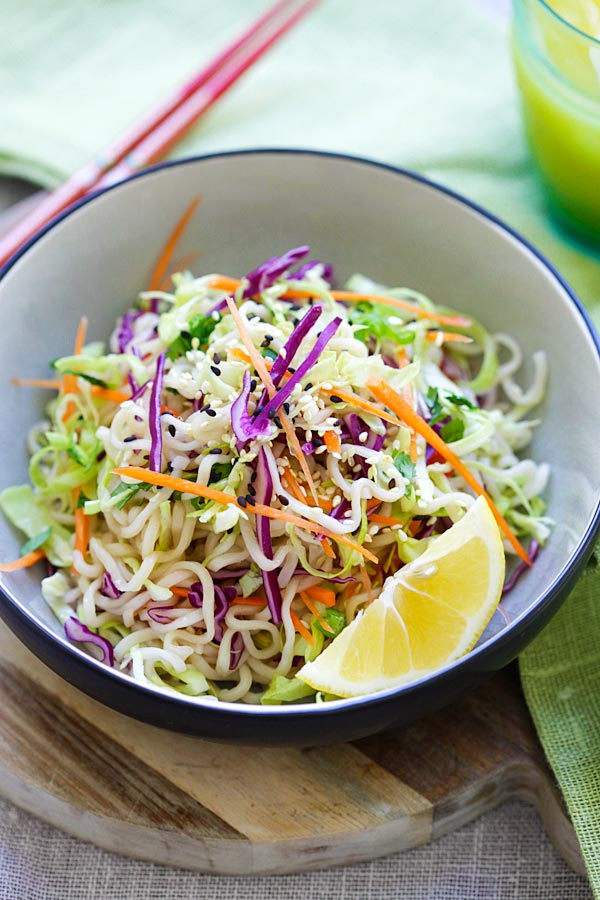 Healthy and delicious Ramen Noodle Asian Salad recipe.