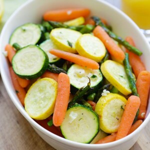 roasted spring vegetables