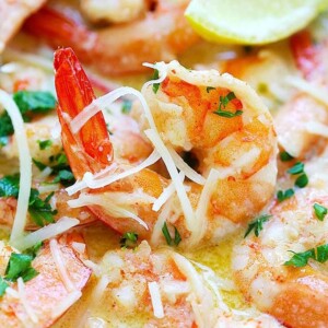 creamy garlic parmesan shrimp