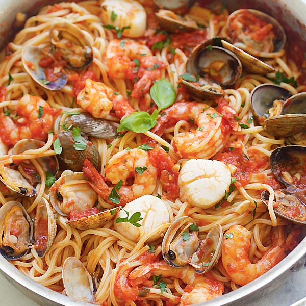 Seafood pasta