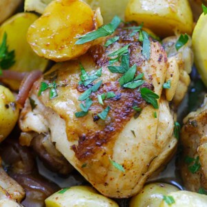 Spanish chicken and potatoes