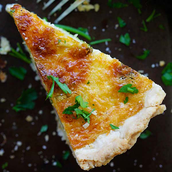 Cheesy Ham and Broccoli Quiche