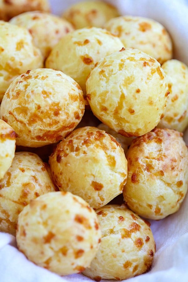 Super easy and authentic Brazilian cheese ball bread recipe.