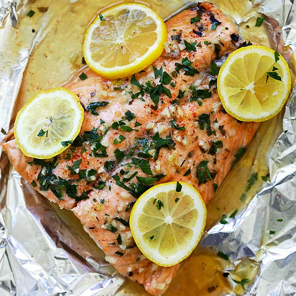 garlic lemon butter salmon