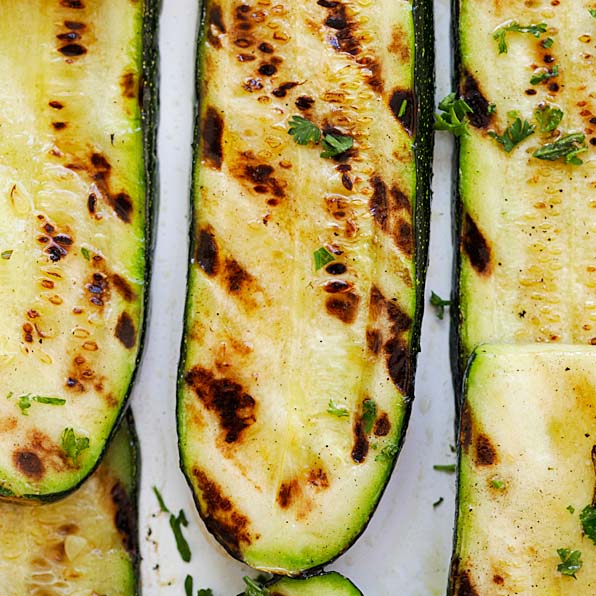 Grilled zucchini