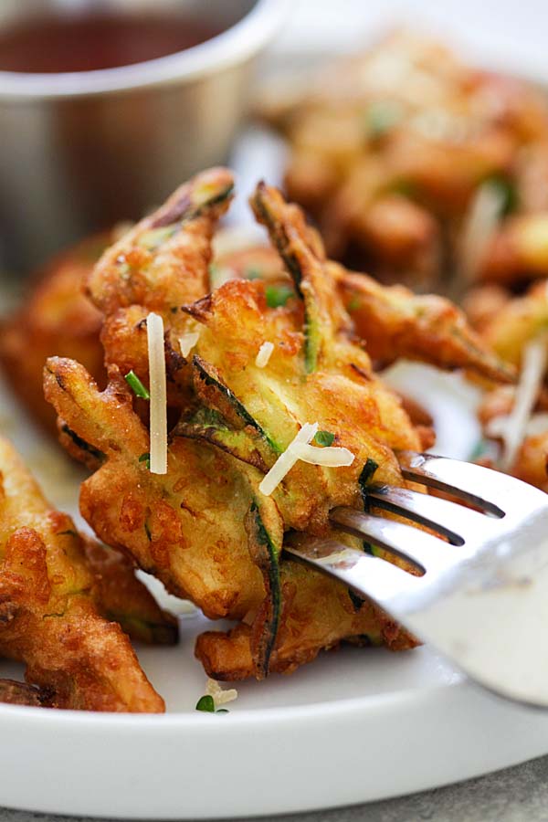 Zucchini fritters recipe.