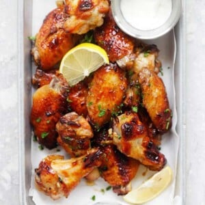 Baked Garlic Lemon Wings