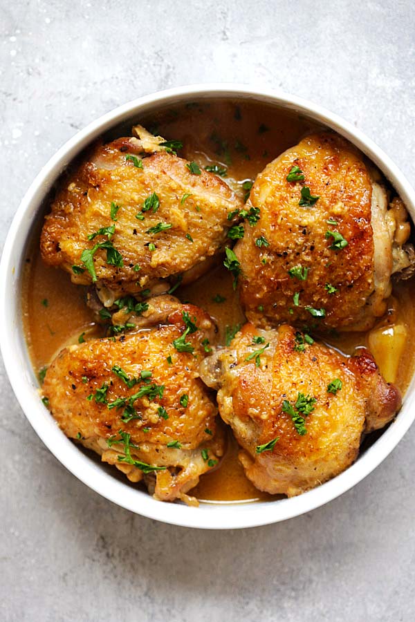 Delicious tender and juicy Honey Mustard Chicken recipe.