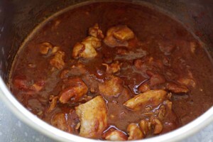 Butter chicken in Instant Pot.