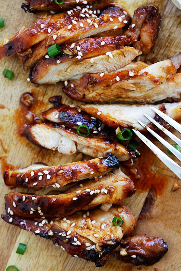 How to marinate Honey Garlic Sriracha Chicken.