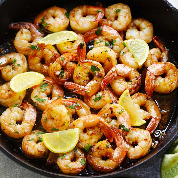 brown butter lemon garlic shrimp