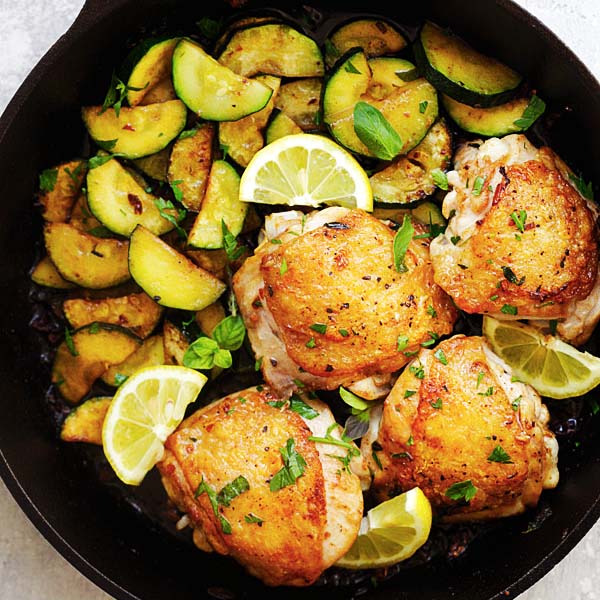 Garlic Herb Chicken and Zucchini