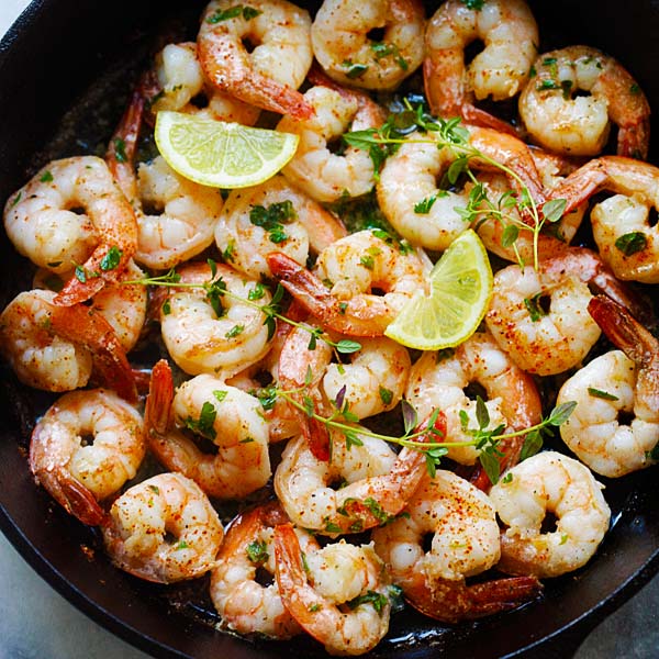 Lemon Herb Butter Shrimp