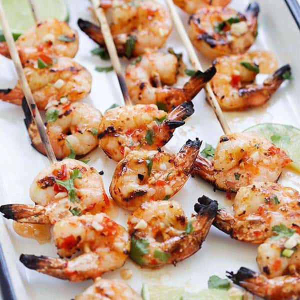 Sweet Chili Shrimp Skewers