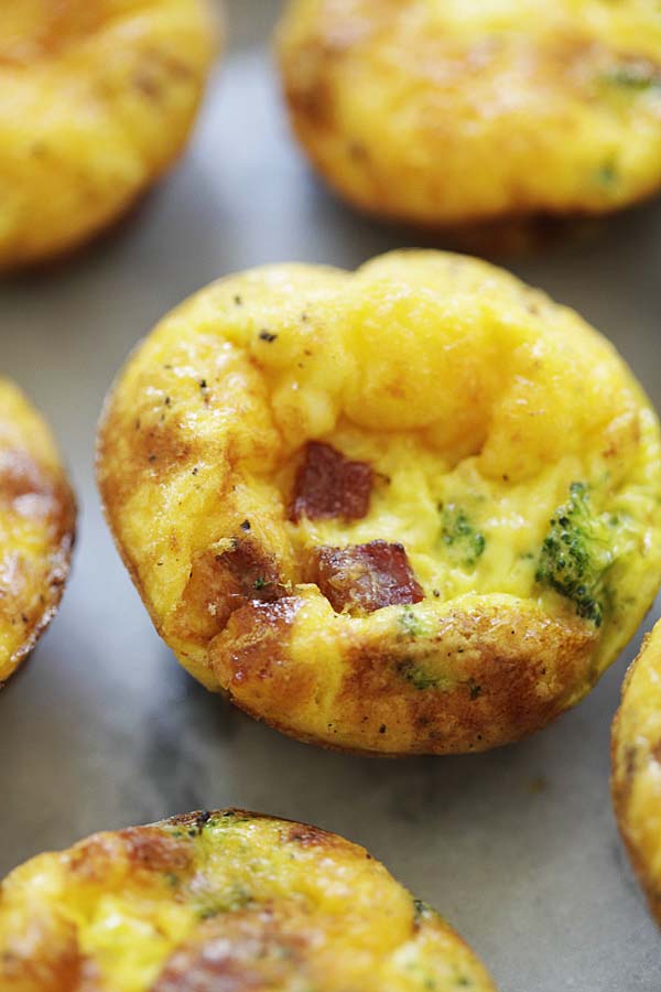 Egg bites baked in oven.