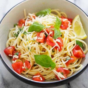 lemon-basil spaghetti