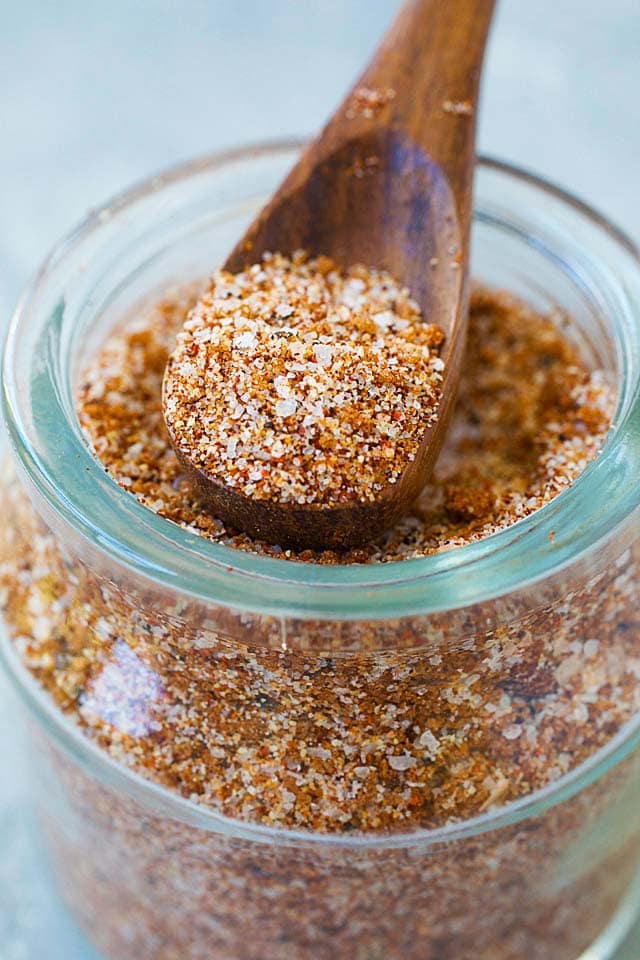 Close up of all-purpose dry rub.