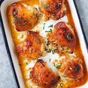 Honey garlic baked chicken