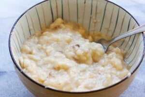 Mashed bananas